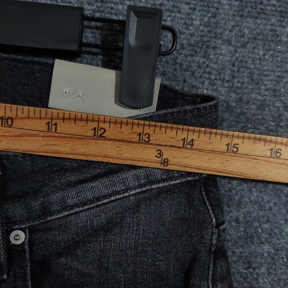 Hudson Zack Skinny Jeans Mens 29x36 Black Painter Dark Wash Stretch‎ Denim
